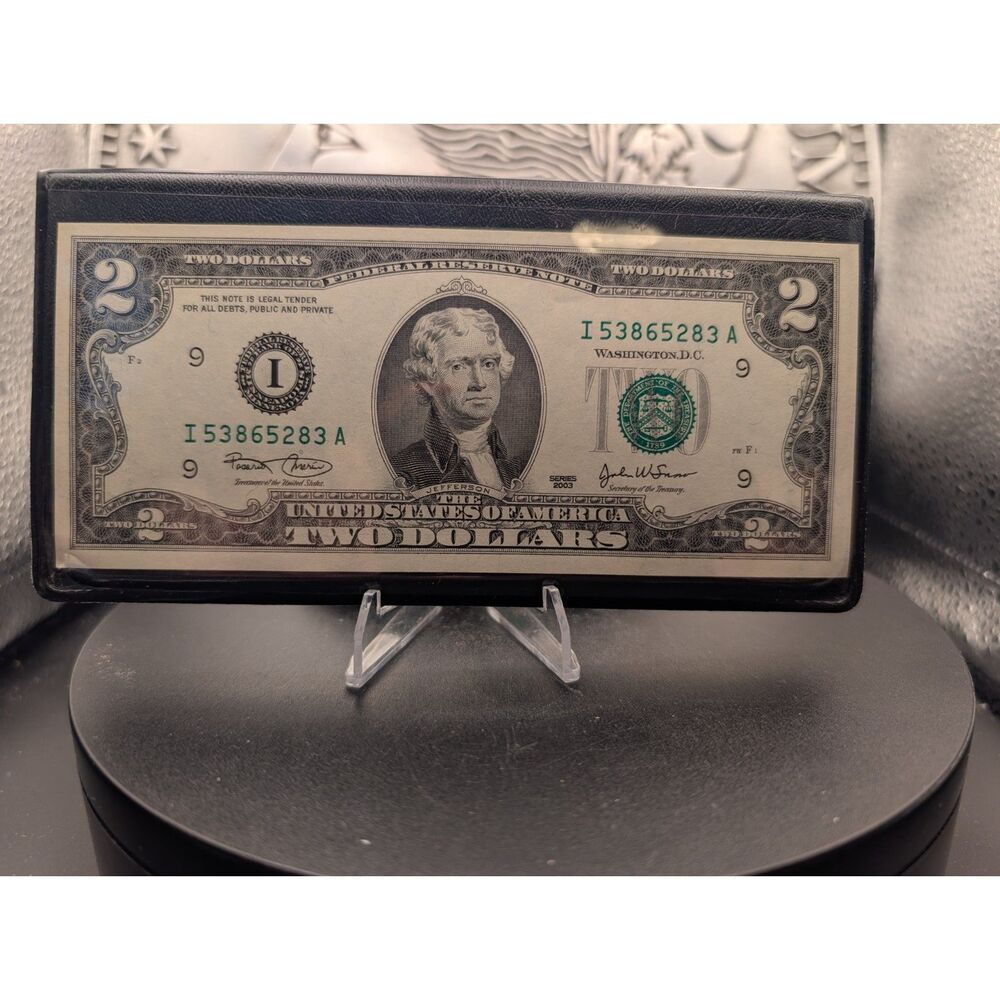 2003 $2 Bill – Crisp Uncirculated – USME Presentation Case – UMM Finds